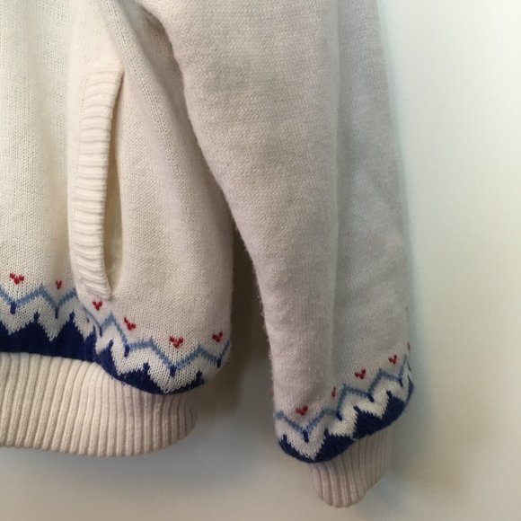 Vintage 80s Insulated Fairisle Sweater Jacket Womens XL - Picture 7 of 11